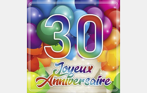 Anniversaire 30 ans